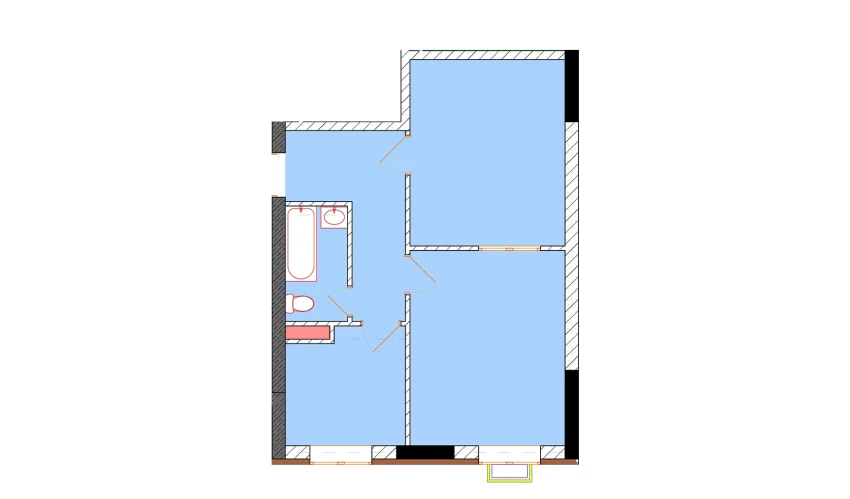 2-комнатная квартира 50.3 м²  1/9 этаж | Жилой комплекс Uchtepa Avenue