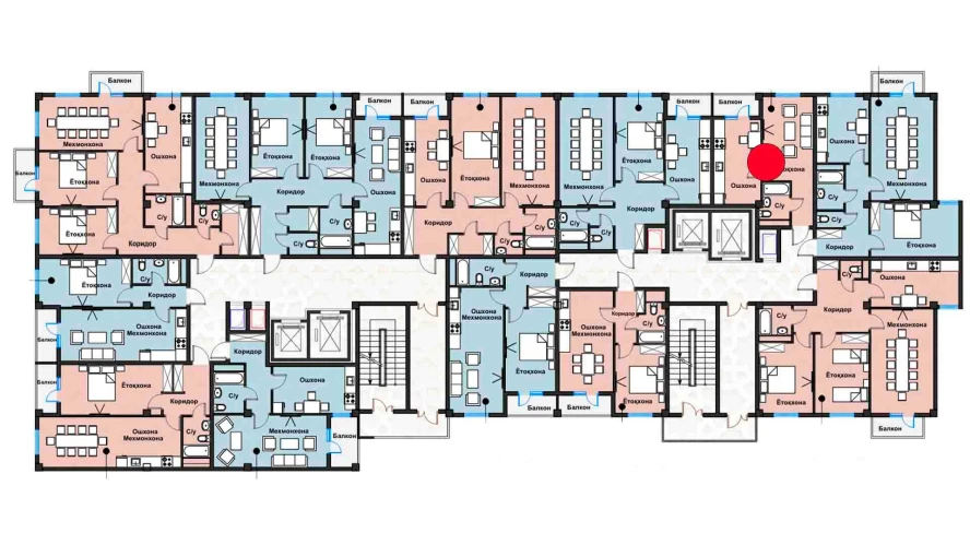 1-комнатная квартира 35.08 м²  5/5 этаж