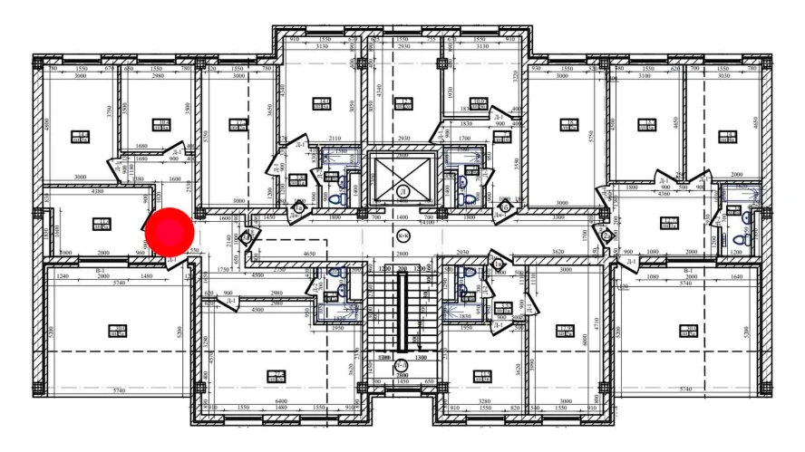 3-xonali xonadon 97.33 m²  8/8 qavat