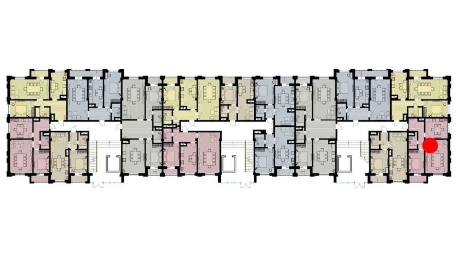 2-комнатная квартира 65.93 м²  7/7 этаж