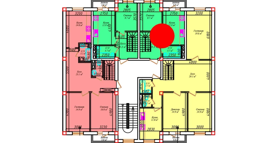 1-xonali xonadon 37.2 m²  5/5 qavat