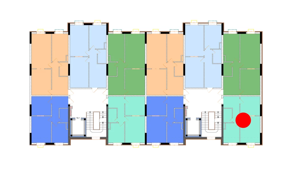 2-комнатная квартира 50.4 м²  6/6 этаж