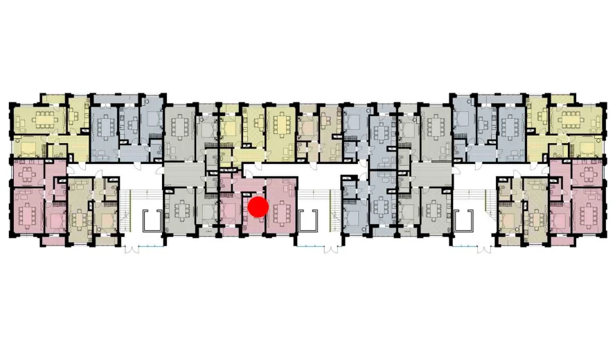 2-комнатная квартира 71.57 м²  6/6 этаж