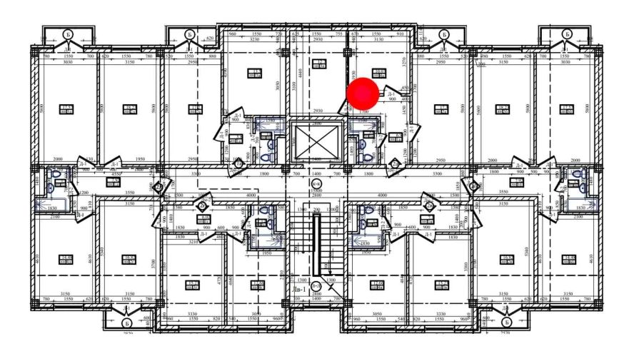 2-xonali xonadon 51.87 m²  7/7 qavat