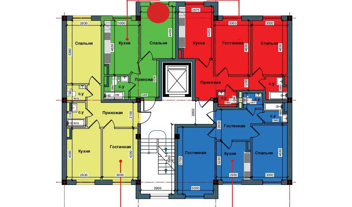 1-комнатная квартира 39.4 м²  2/2 этаж