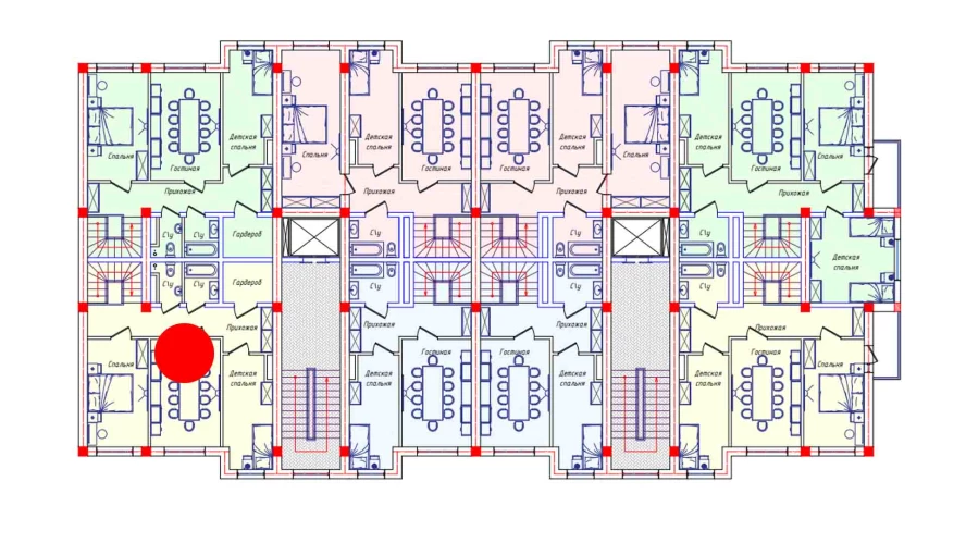 3-комнатная квартира 69.1 м²  8/8 этаж