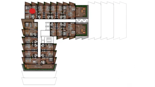 3-комнатная квартира 51.59 м²  5/7 этаж | Жилой комплекс TUSHLAR VODIYSI