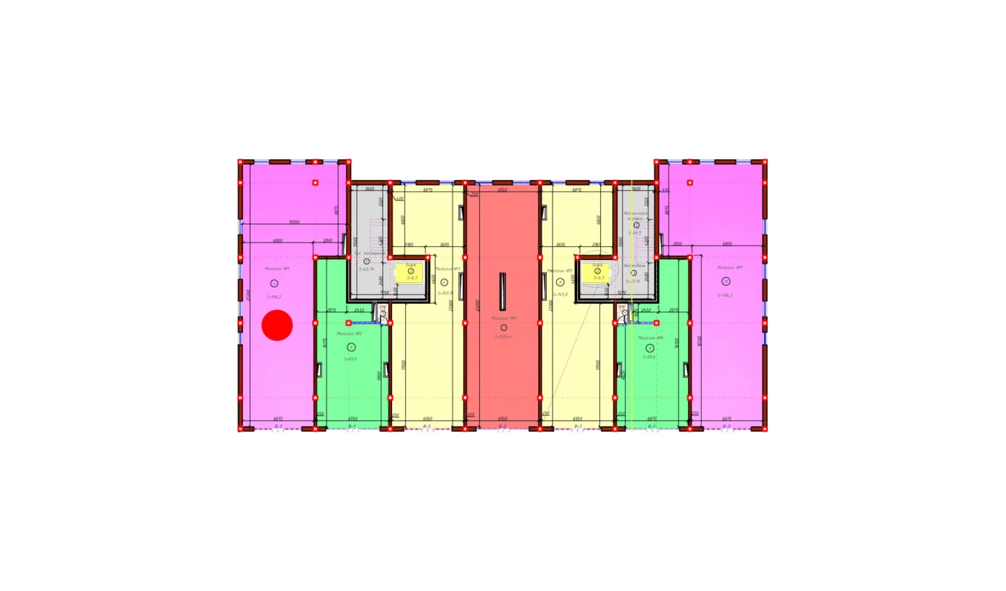 1-комнатная квартира 192.6 м²  1/1 этаж