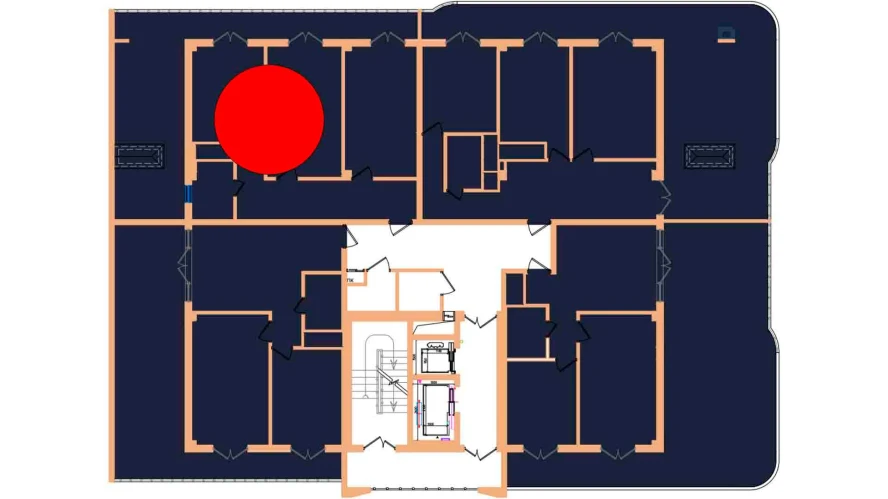 1-комнатная квартира 84.8 м²  17/17 этаж