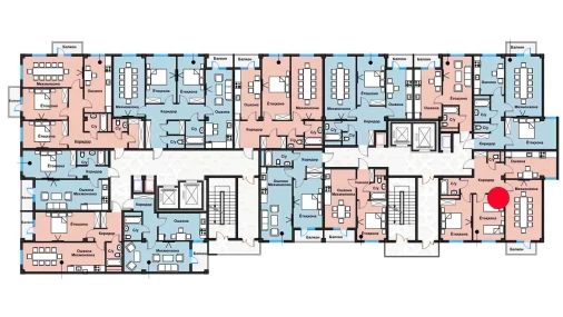 3-xonali xonadon 77.85 m²  10/12 qavat | Zangota City 1 -ETAP Turar-joy majmuasi