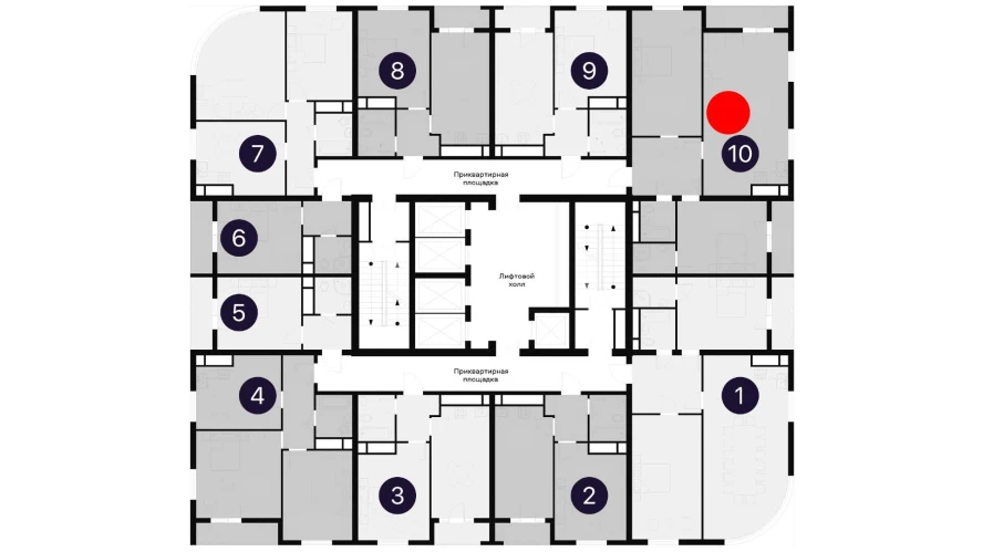 3-комнатная квартира 98.8 м²  16/16 этаж