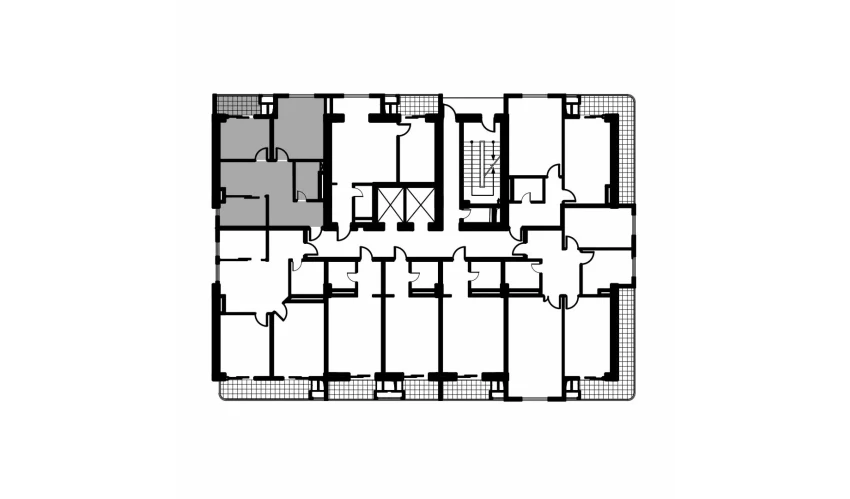 3-xonali xonadon 57.4 m²  5/12 qavat | NAVRUZ GROUP Turar-joy majmuasi