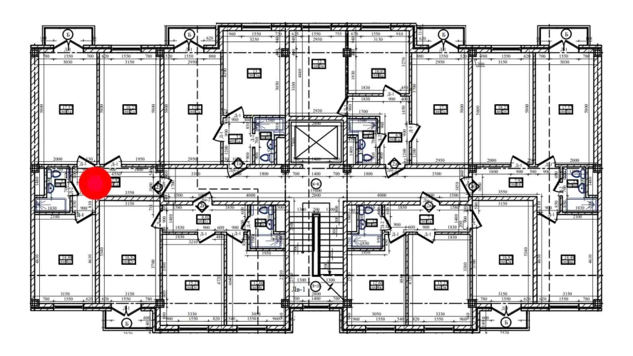 2-xonali xonadon 62.9 m²  5/5 qavat