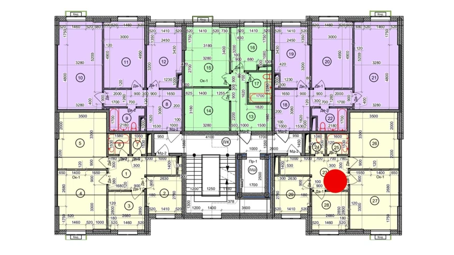 3-комнатная квартира 63.6 м²  9/9 этаж