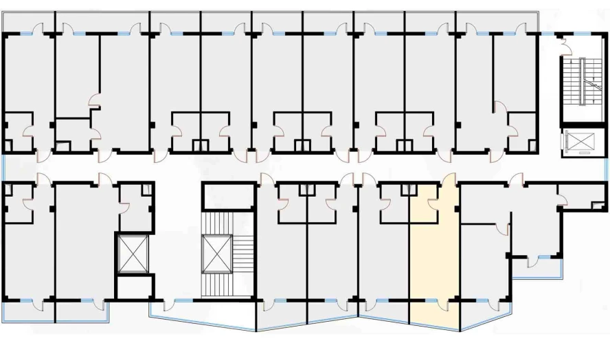 1-комн. квартира 29.75 м²  6/7 этаж | Жилой комплекс Bochka Resort