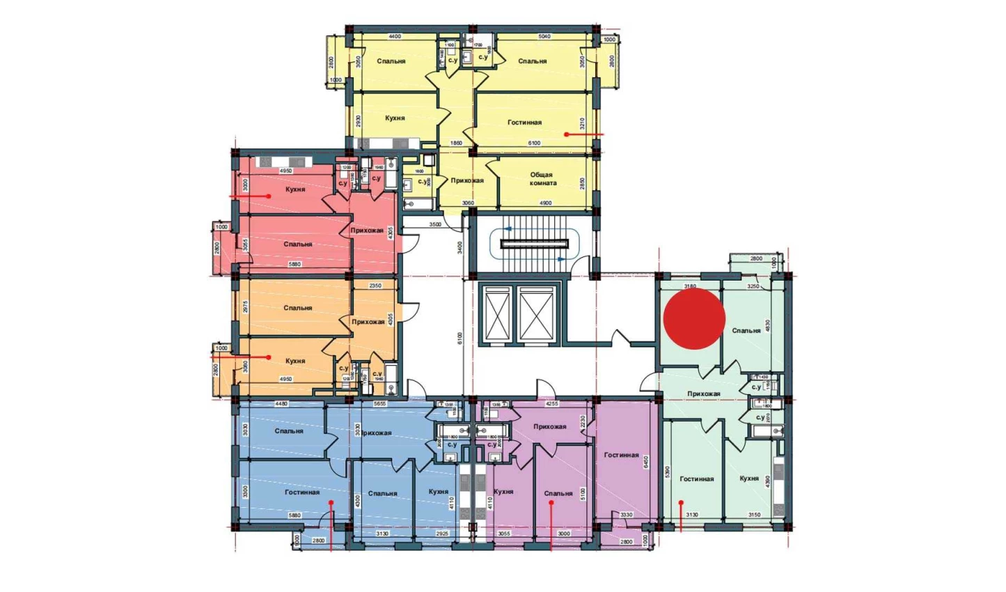 3-комнатная квартира 85.3 м²  10/10 этаж