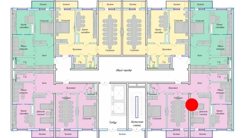 4-xonali xonadon 98.7 m²  6/12 qavat | SERGELI CITY Turar-joy majmuasi