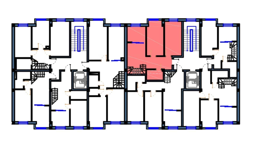 2-комнатная квартира 69 м²  2/2 этаж