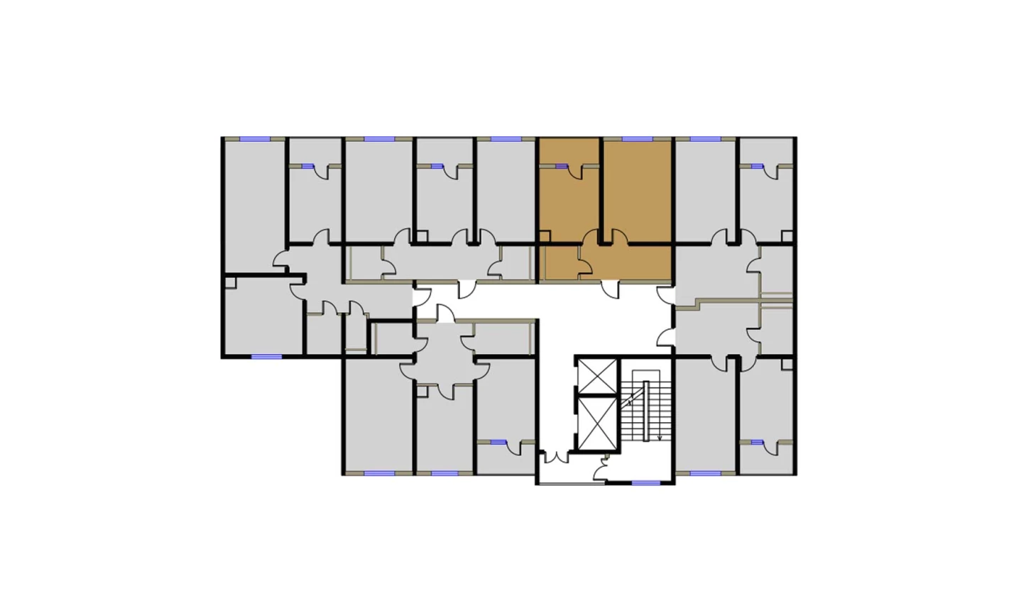 1-комнатная квартира 51.17 м²  4/4 этаж