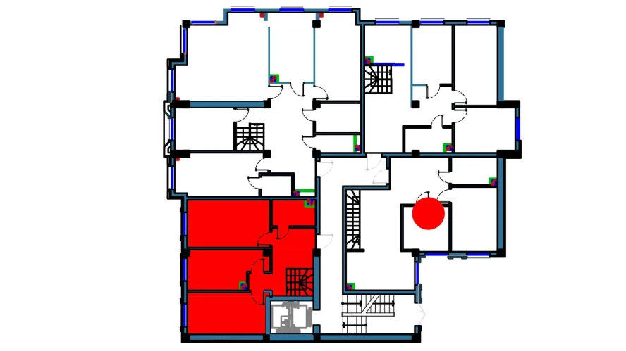 2-xonali xonadon 65 m²  1/1 qavat