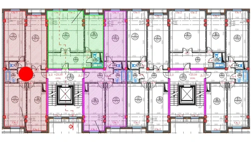 4-xonali xonadon 113.42 m²  8/8 qavat | Ziynat Capital Turar-joy majmuasi