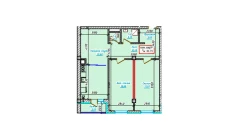 3-комн. квартира 81.71 м²  9/9 этаж