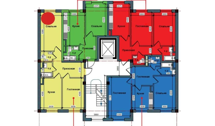 2-комнатная квартира 60.3 м²  2/9 этаж | Жилой комплекс NUR BARAKA