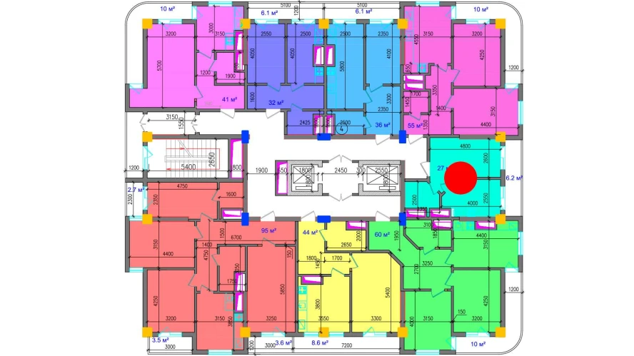 1-комнатная квартира 33.2 м²  11/11 этаж