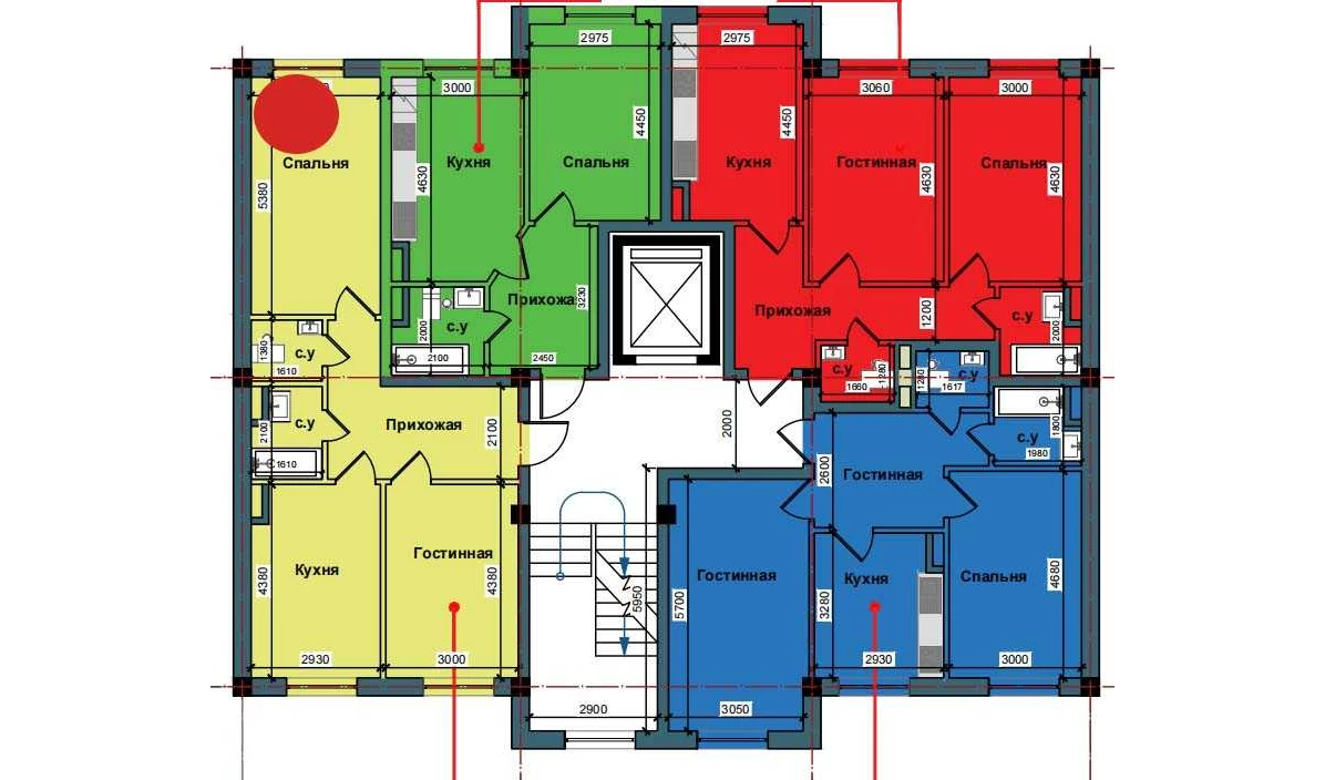 2-xonali xonadon 59.5 m²  2/2 qavat