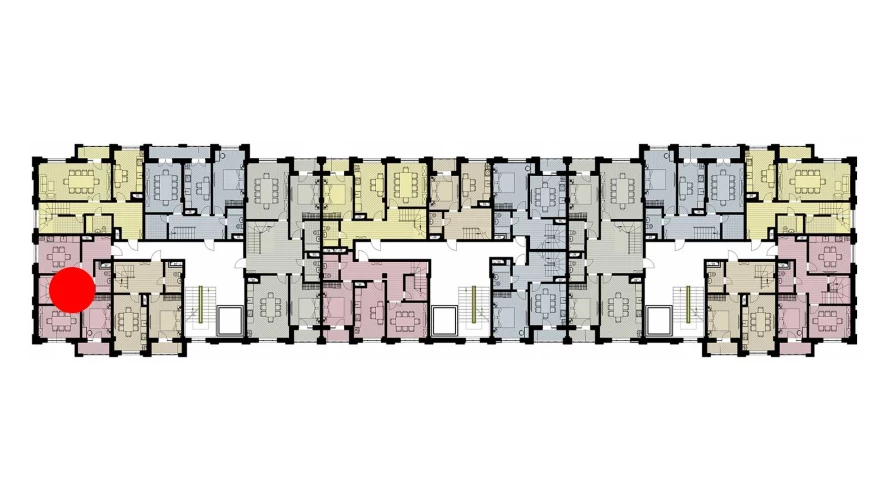 2-комнатная квартира 131.86 м²  9/9 этаж