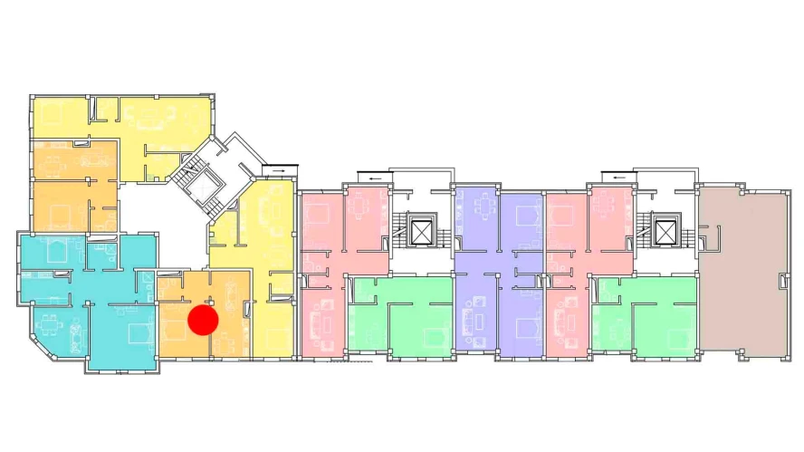 3-xonali xonadon 58.25 m²  1/1 qavat