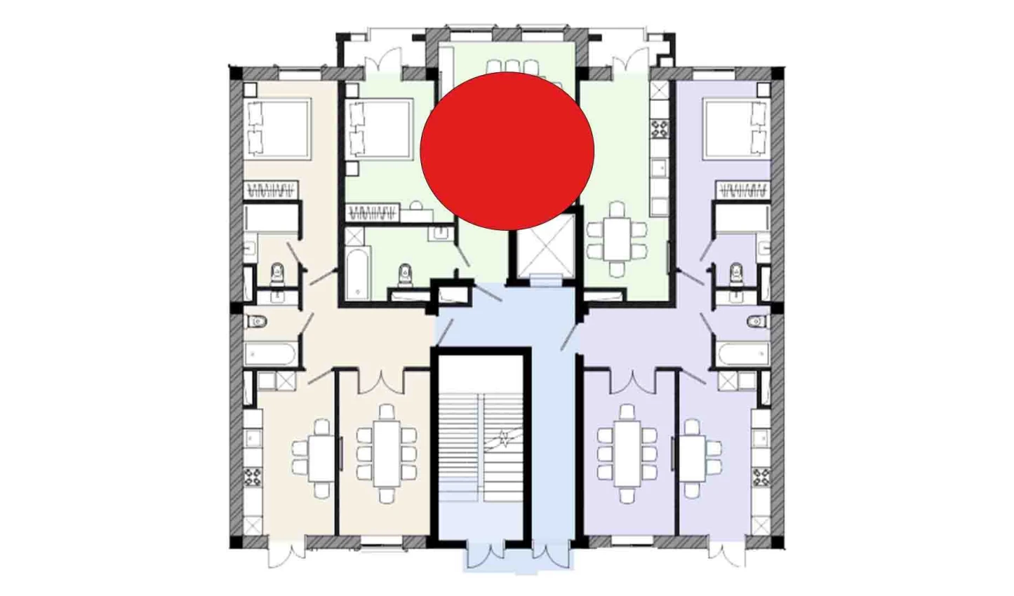 2-комнатная квартира 69.06 м²  12/12 этаж