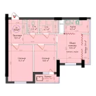 3-комн. квартира 70.5 м²  3/25 этаж | Жилой комплекс Brilliant City