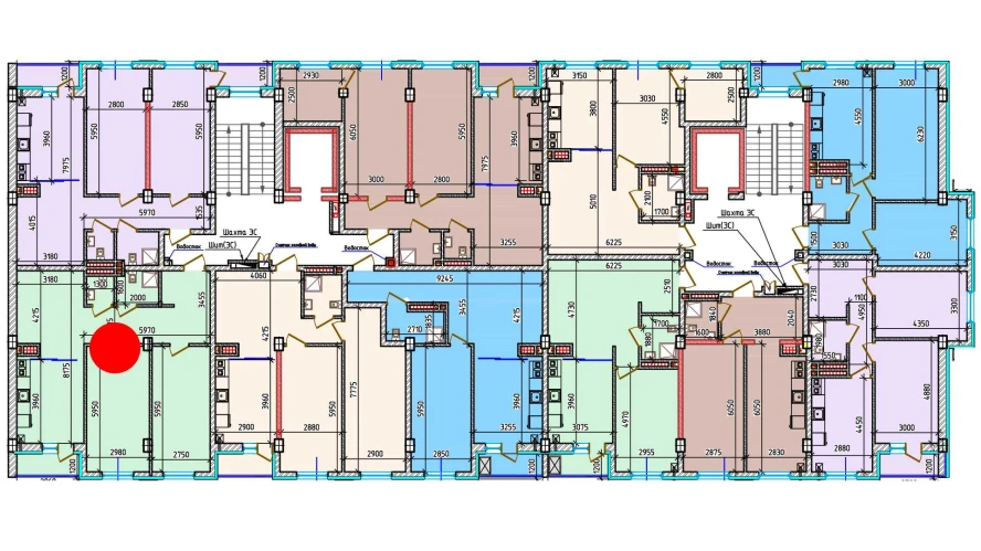 3-комнатная квартира 81.6 м²  8/8 этаж