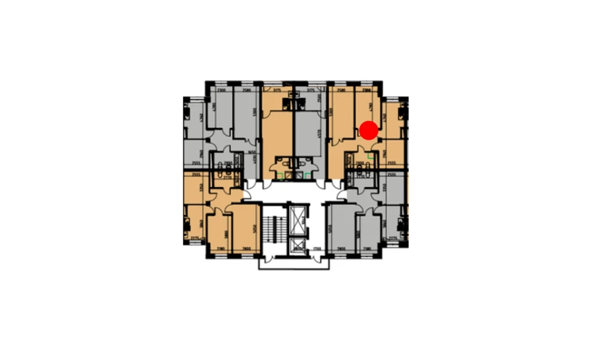 3-комнатная квартира 61.18 м²  2/2 этаж