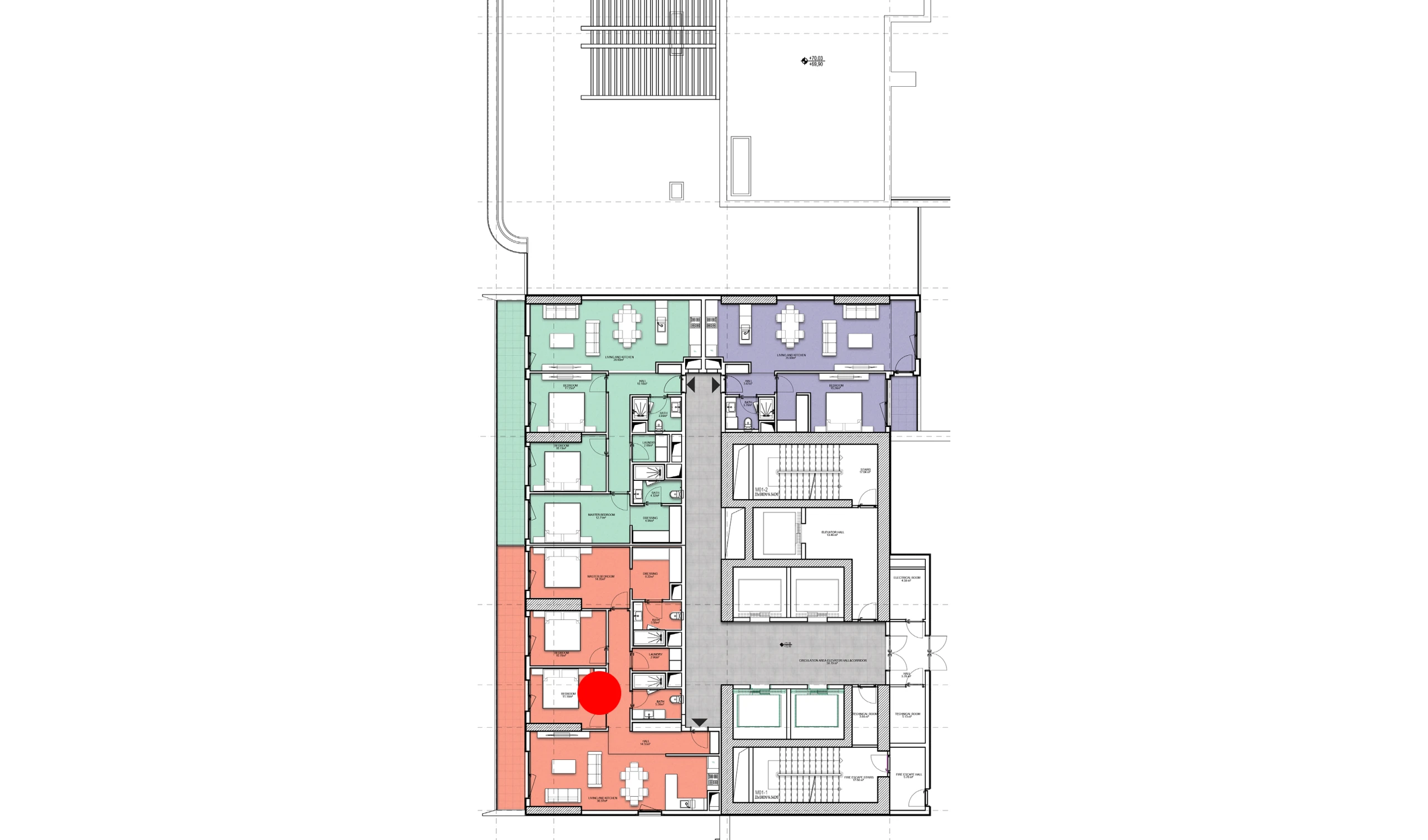 4-комнатная квартира 125.44 м²  22/22 этаж