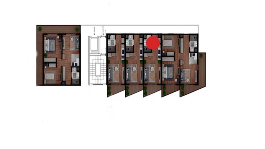 1-комнатная квартира 24.7 м²  6/6 этаж