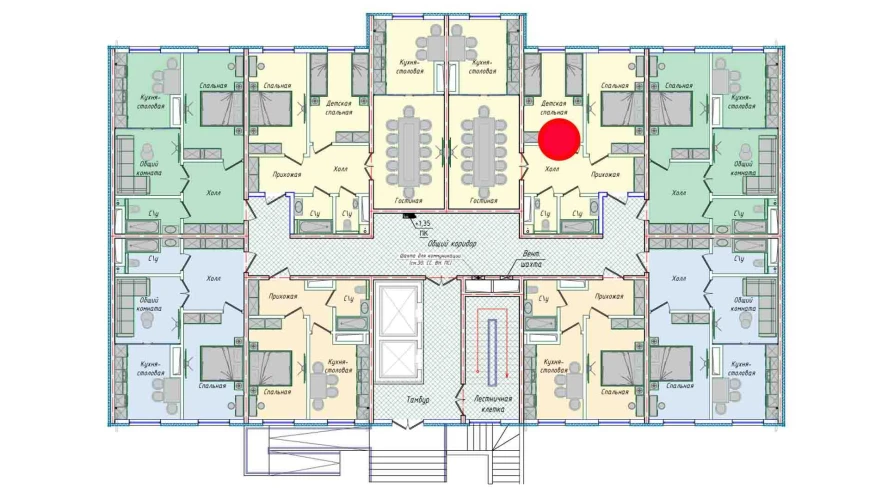 3-комнатная квартира 74.14 м²  1/1 этаж