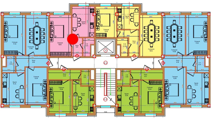 1-xonali xonadon 38.76 m²  1/1 qavat