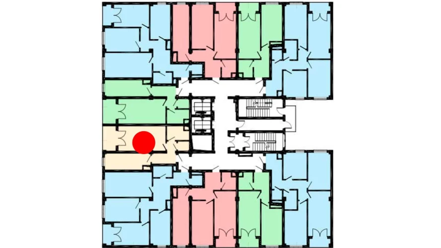 1-комнатная квартира 53 м²  12/12 этаж