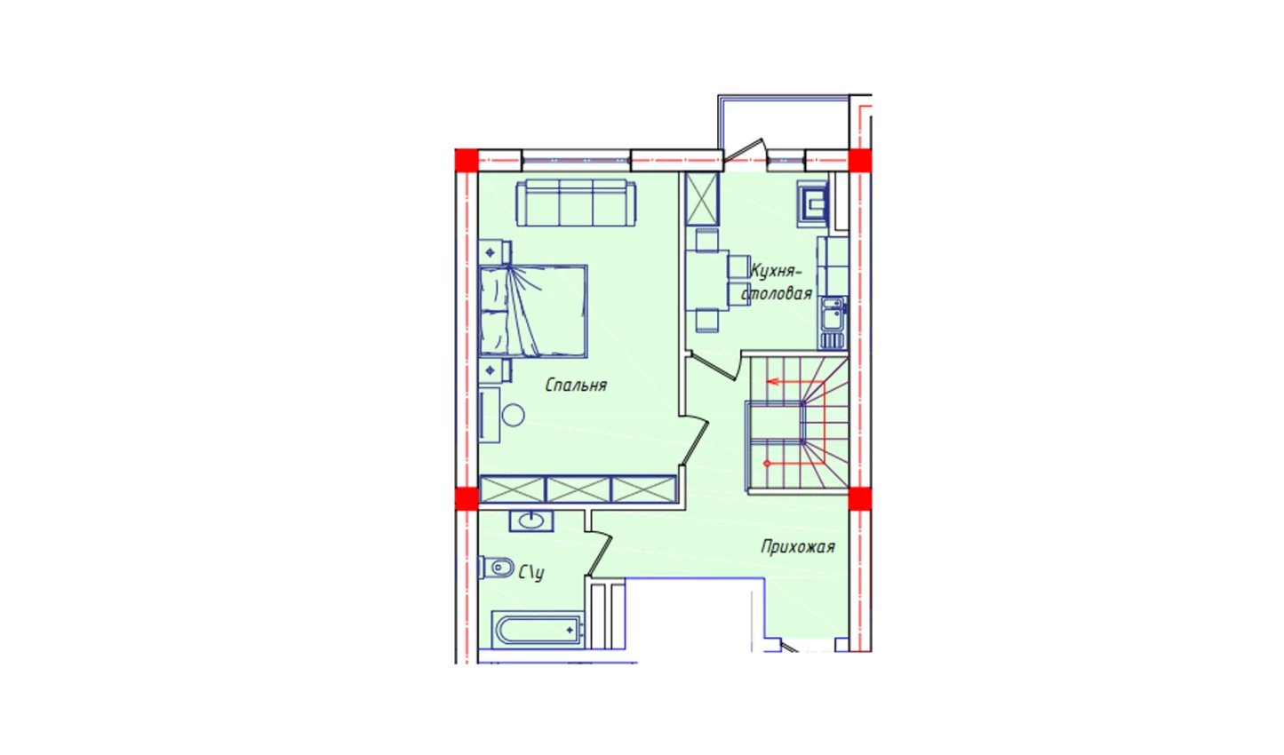 5-комнатная квартира 113.5 м²  7/7 этаж