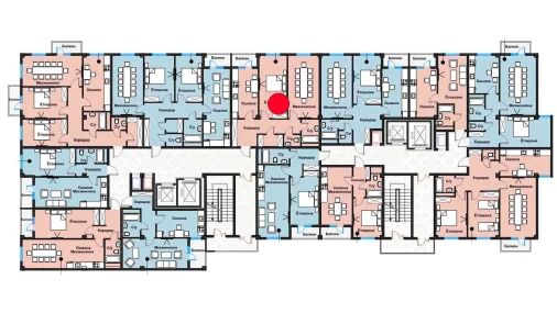 1-комнатная квартира 69.97 м²  8/12 этаж | Жилой комплекс Zangota City 1 -ETAP