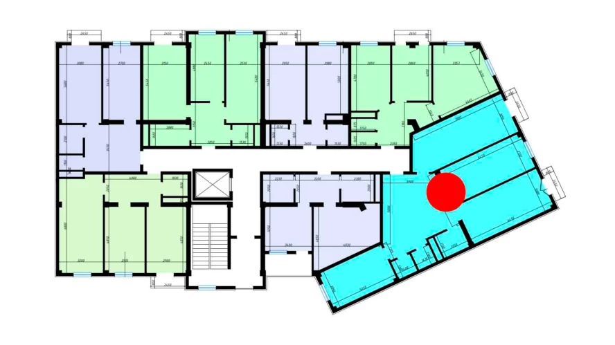 3-комнатная квартира 109.2 м²  9/9 этаж