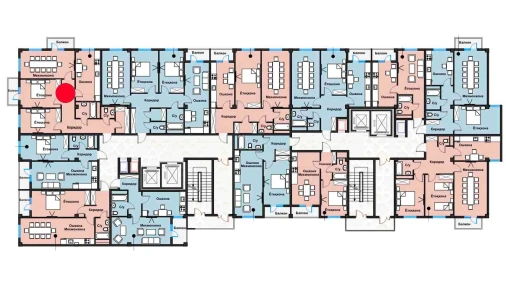 3-xonali xonadon 82.25 m²  4/12 qavat | Zangota City 1 -ETAP Turar-joy majmuasi