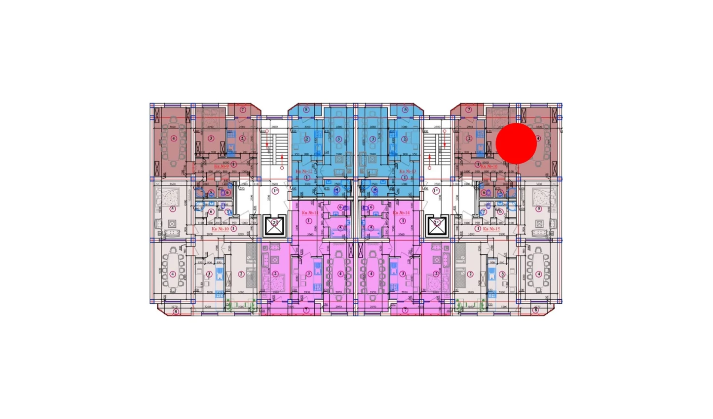 2-xonali xonadon 115.96 m²  10/10 qavat