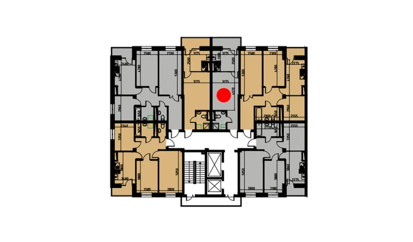 1-комнатная квартира 30.31 м²  3/3 этаж