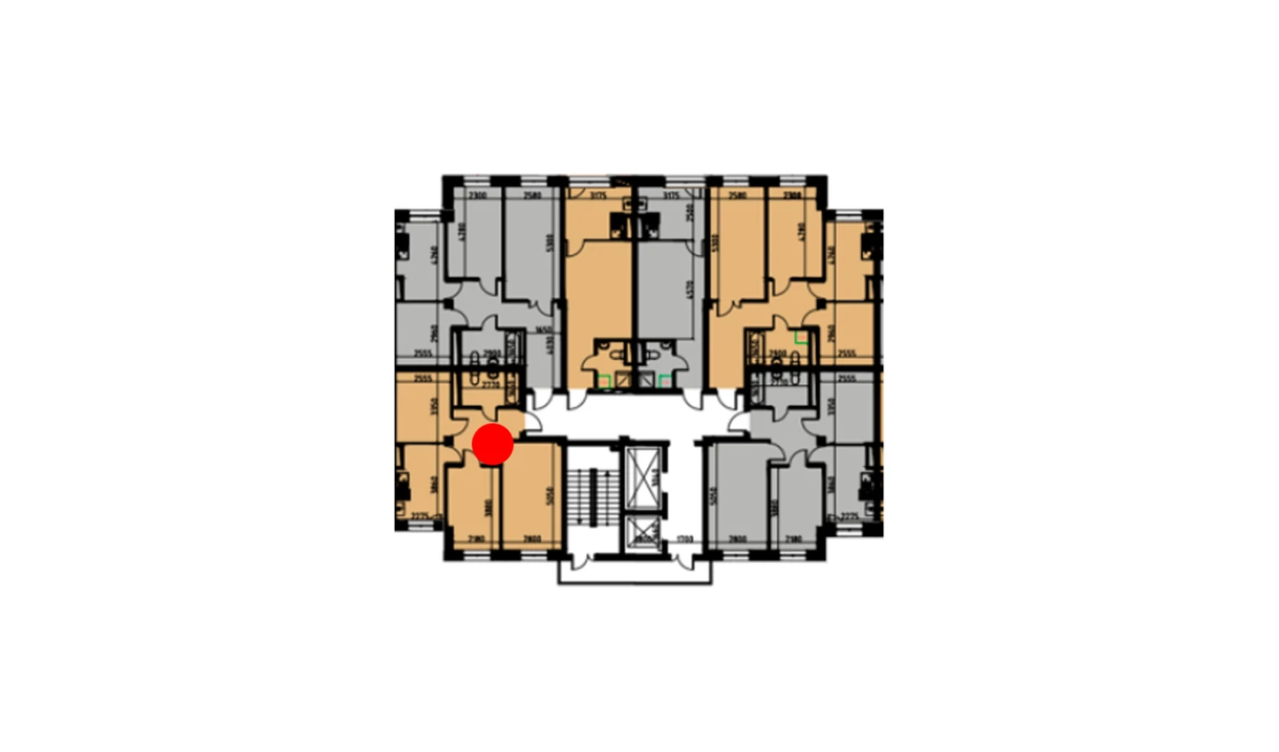 2-комнатная квартира 60.04 м²  3/3 этаж