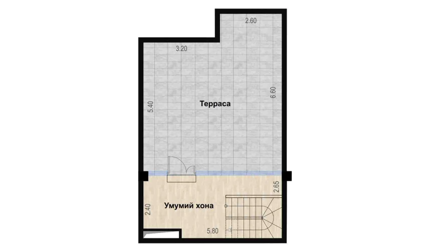 2-комнатная квартира 98.85 м²  7/7 этаж | Жилой комплекс Bochka Resort