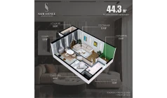 1-body.ApartmentCard.комнатная квартира 44.3 body.ApartmentCard.м²  9/9 body.ApartmentCard.этаж