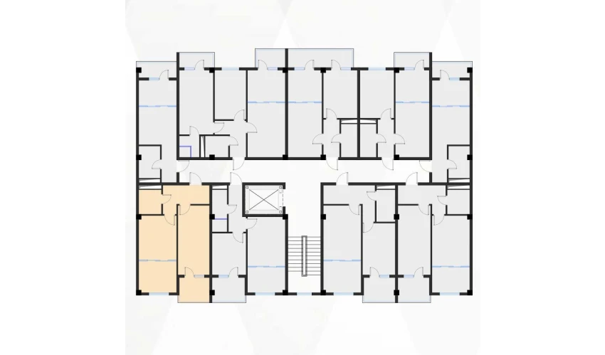 2-комнатная квартира 46.99 м²  4/7 этаж | Жилой комплекс Bochka Resort